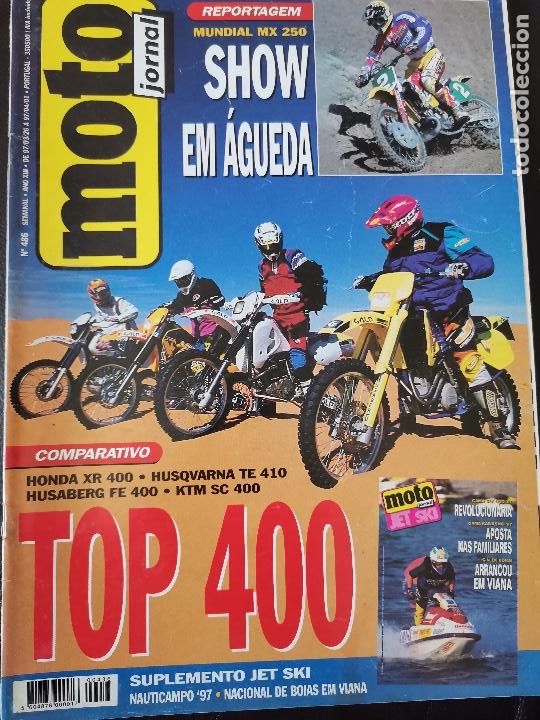 Voitures et Motocyclettes: 1997 REVISTA MOTO JORNAL - MUNDIAL MX 250 - HONDA XR 400 - HUSVARNA TE 410 - HUSABERG FE 400