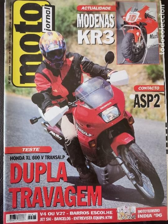 Voitures et Motocyclettes: 1997 REVISTA MOTO JORNAL - MODENAS KR3 - HONDA XL 600V VS HONDA TRANSALP