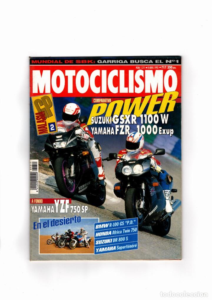 Voitures et Motocyclettes: Revista Motociclismo N&ordm; 1311 de 8 de abril de 1993