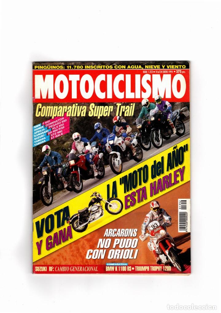 Voitures et Motocyclettes: Revista Motociclismo N&ordm; 1352 de 18 de enero de 1994