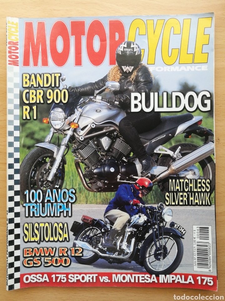 Cars and Motorcycles: REVISTA MOTOR CYCLE PERFORMANCE N.&ordm; 43 BANDIT CBR 900, SILS TOLOSA, BMW R 12, GS 500. MATCHLESS
