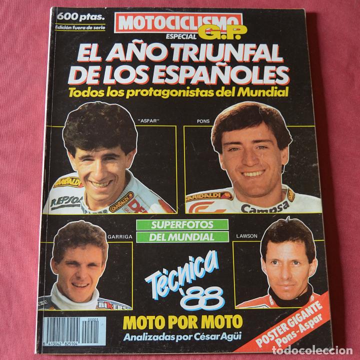 Autos und Motorr&auml;der: MOTOCICLISMO - ESPECIAL GP 88 - ASPAR - PONS - GARRIGA - LAWSON - 1988