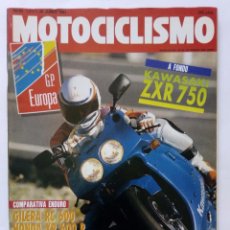 Coches y Motocicletas: MOTOCICLISMO Nº 1217 AÑO 1991 KAWASAKI ZXR 750, COMPARATIVA ENDURO 600 HONDA, .... - PERFECTO ESTADO. Lote 269068638