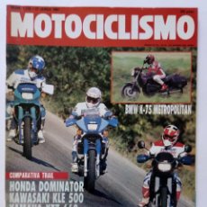 Coches y Motocicletas: MOTOCICLISMO Nº 1218 AÑO 1991 BMW K-75 METROPOLITAN, COMPARATIVA TRAIL HONDA DOMI. - PERFECTO ESTADO. Lote 269069093