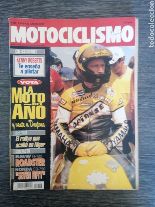 Autos und Motorr&auml;der: REVISTA MOTOCICLISMO N.&ordm; 1248 1992 BMW R-100 ROADSTER, HONDA CB-750 SEVEN FIFTY. SANTI MULERO
