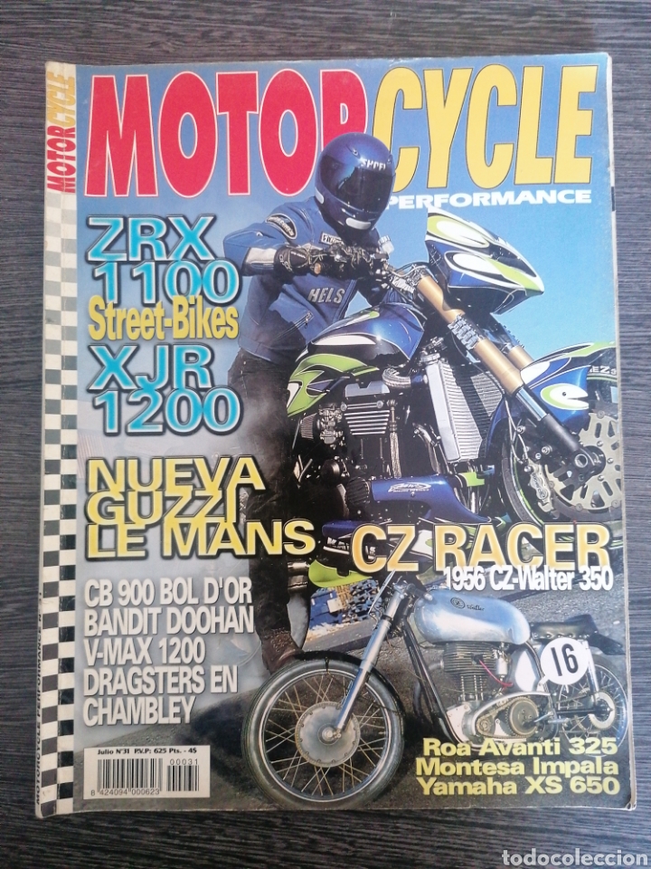 Coches y Motocicletas: REVISTA MOTOR CYCLE N.&ordm; 31 2001 ZRX 1100, GUZZI LE MANS, CZ RACER 1956 CZ-WALTER 350, MONTESA IMPALA
