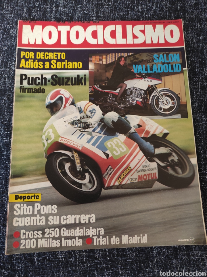 Carros e motociclos: MOTOCICLISMO N&ordm; 847 - ABRIL 1984 SALON VALLADILID