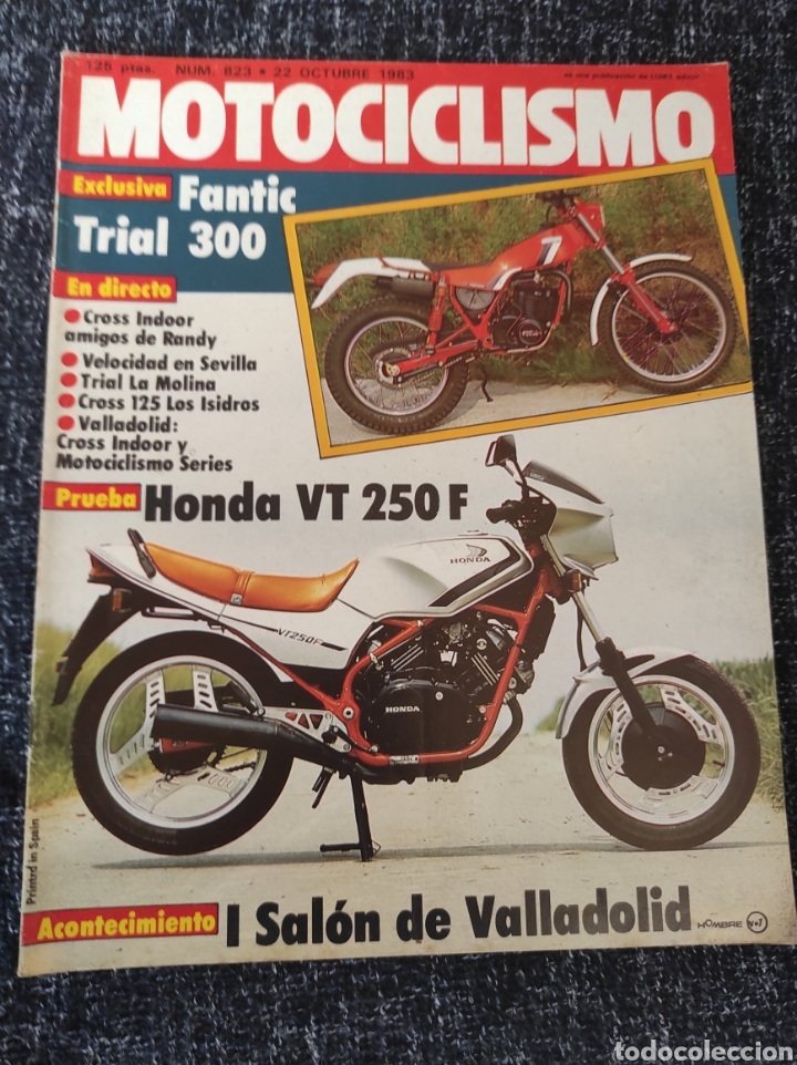 Carros e motociclos: MOTOCICLISMO N&ordm; 823 A&Ntilde;O 1983. PRUEBA: HONDA VT 250 F. FANTIC TRIAL 300