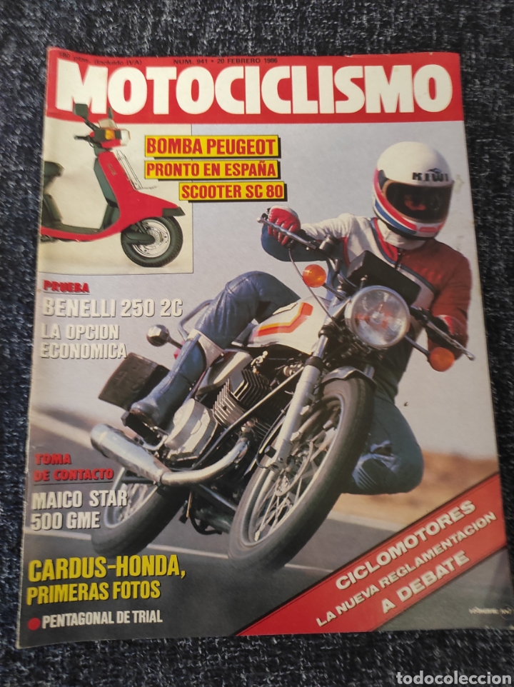 Carros e motociclos: MOTOCICLISMO N&ordm; 941 febrero de 1986 - prueba benelli 250 2c