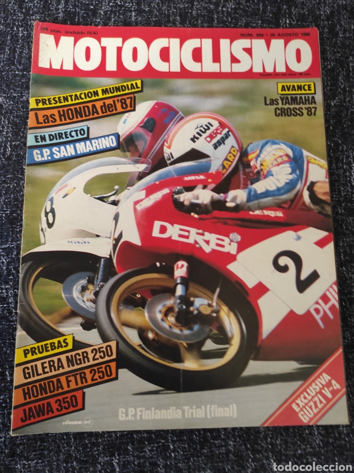 Carros e motociclos: MOTOCICLISMO N&ordm; 968 A&Ntilde;O 1986. PRUEBA: GILERA NRG 250. HONDA FTR 350. JAWA 350.