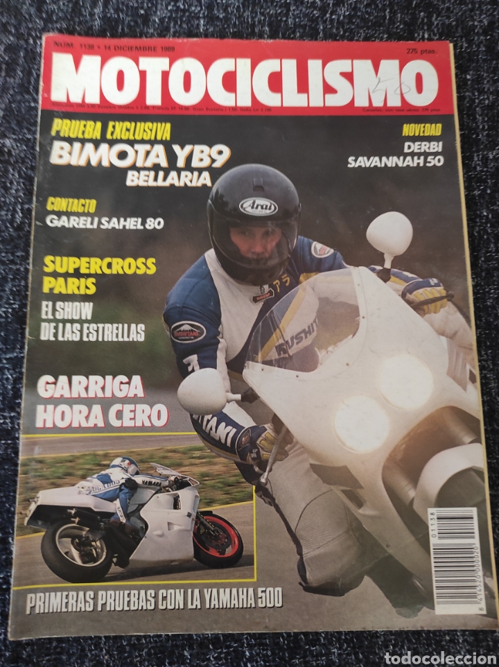 Carros e motociclos: MOTOCICLISMO N&ordm; 1138 A&Ntilde;O 1989. PRUEBA: BIMOTA BELLARIA. GARELLI SAHEL 80.