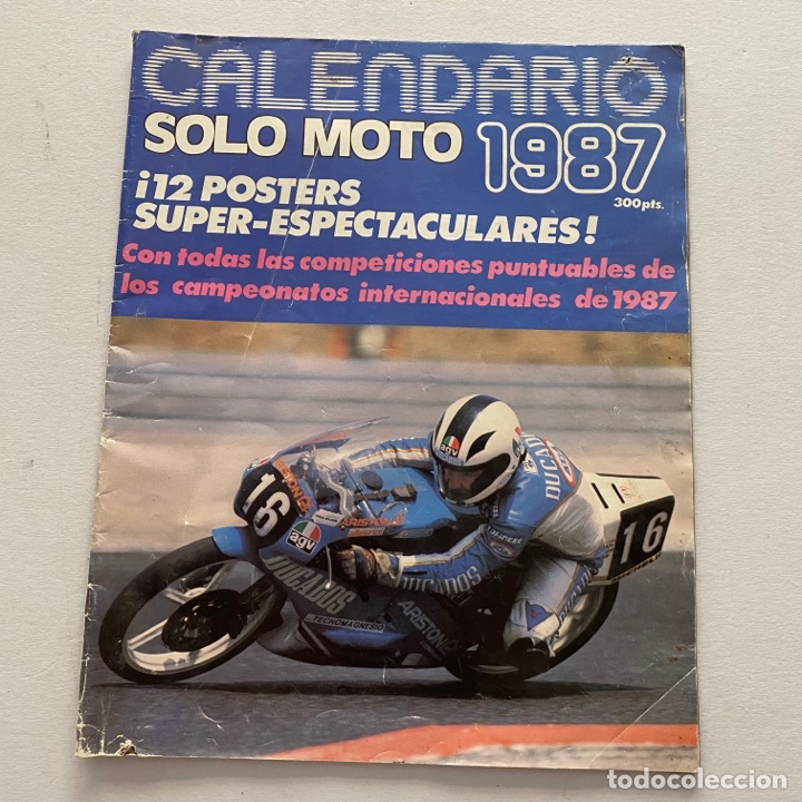 Cars and Motorcycles: Calendario p&oacute;sters solo moto 1987 campeonatos internacionales