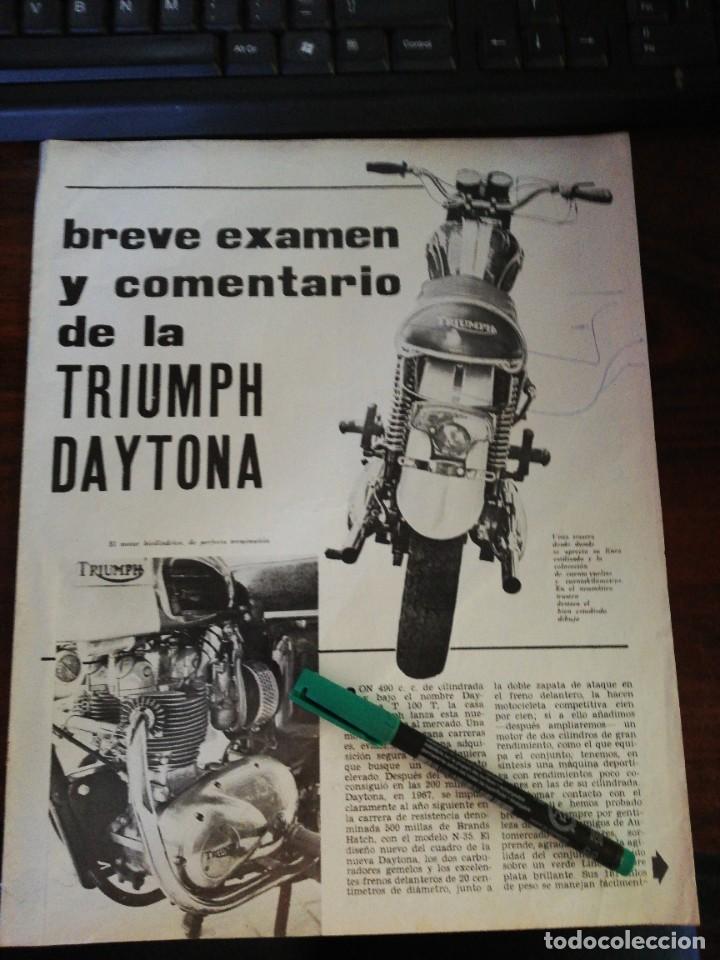 Voitures et Motocyclettes: TRIUMPH DAYTONA. BREVE EXAMEN, COMENTARIO Y P&Oacute;STER.