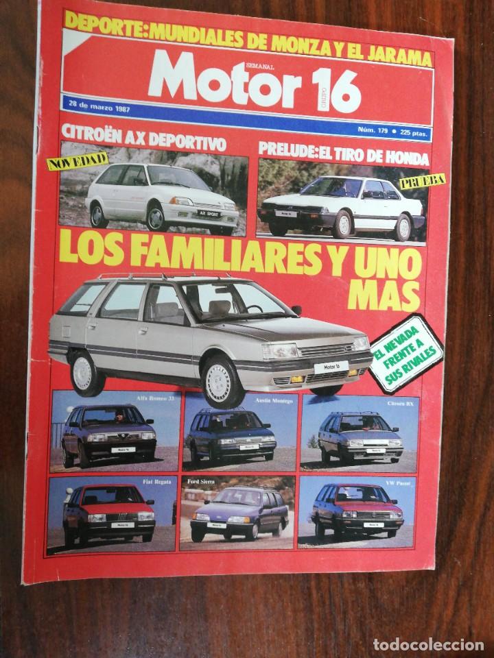 Coches y Motocicletas: MOTOR 16 N&ordm; 179 - MARZO 1987 - CITROEN AX DEPORTIVO. PRUEBA HONDA PRELUDE. FAMILIARES