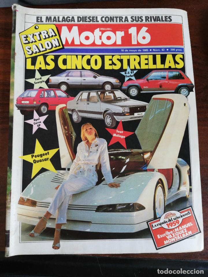 Autos und Motorr&auml;der: MOTOR 16 N&deg; 82 (MAY 1985). EXTRA. ALFA ROMEO 75, REGATA Vs ORI&Oacute;N Vs M&Aacute;LAGA Vs R-9,...