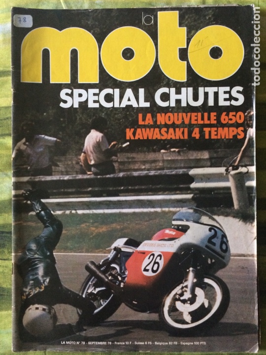 Coches y Motocicletas: Revistas La Moto francesas, año 1975 y 1977, tamaño: 34x24 cm. Números 72 - 78 y 90 - Foto 2 - 294046358