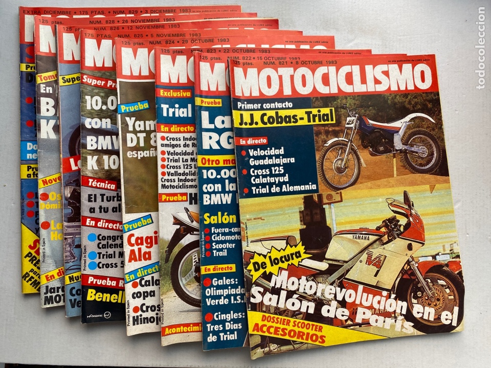 Carros e motociclos: Lote revistas motociclismo n&ordm; 821-822-823-824-825-826-828-829