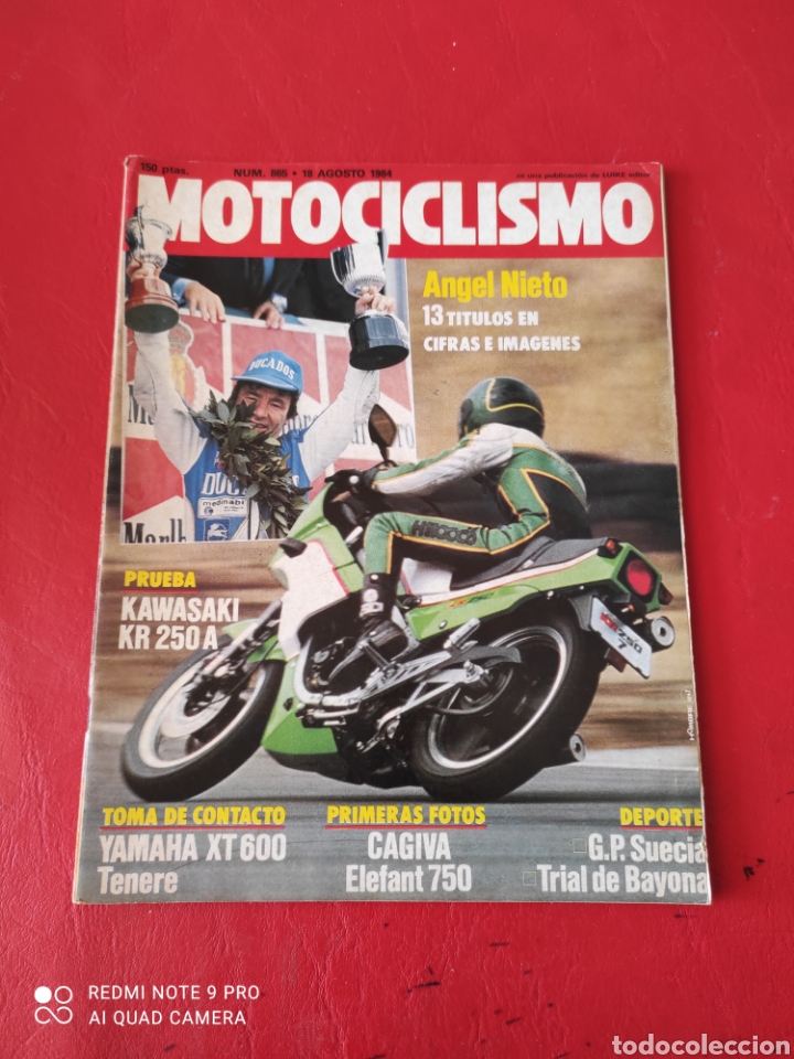 Autos und Motorr&auml;der: Lote de 4 revistas motociclismo a&ntilde;o 1984