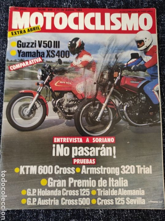 Voitures et Motocyclettes: MOTOCICLISMO N&ordm; 849 A&Ntilde;O 1984. PRUEBA: BMW K 100 COBAS. KTM 600 MX. ARMSTRONG 320 TRIAL