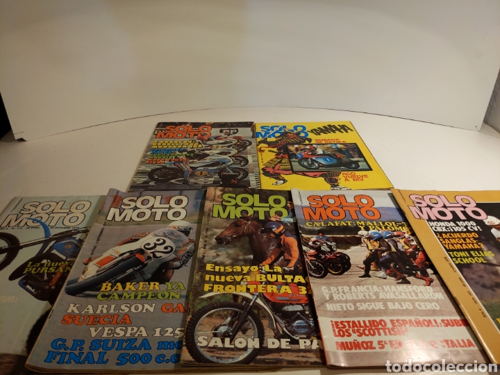 Voitures et Motocyclettes: LOTE 7 REVISTAS SOLO MOTO A&Ntilde;O 1-2-3-4 NUM. 8-19-59-105-113-123-140