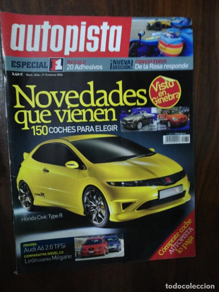 Autos und Motorr&auml;der: AUTOPISTA N&ordm; 2434. 2006. AUDI A6 2.0 TFSi. SEAT LE&Oacute;N vs RENAULT M&Eacute;GANE (DIESEL 2.0). INCLUYE ADHESI