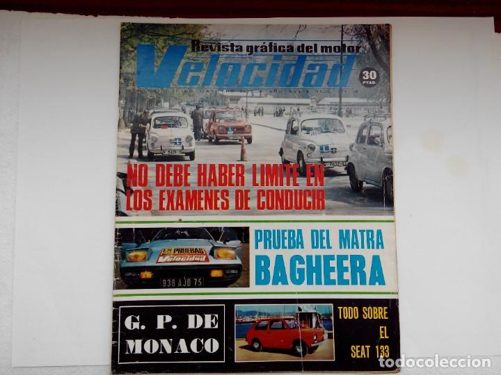 Coches y Motocicletas: VELOCIDAD N&ordm; 714 A&Ntilde;O 1975- PRUEBA MATRA BAHEEA- TODO SOBRE EL SEAT 133- PRUEBA MONTESA RAPITA 250