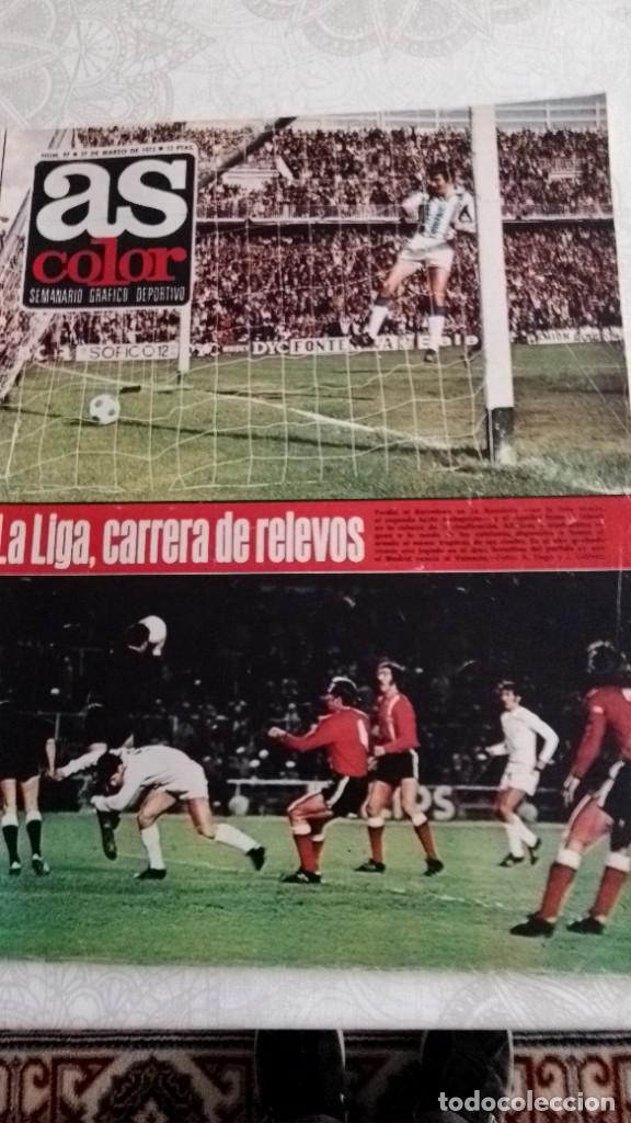 Automobili e Motociclette: Revista AS COLOR numero 97 27/03/1973 Poster R. Madrid Firmado