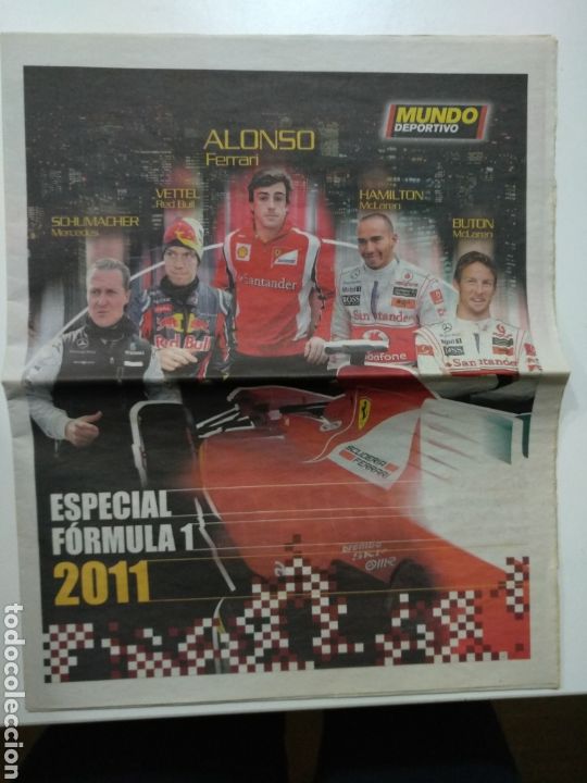 Carros e motociclos: C0S - SUPLEMENTO ESPECIAL FORMULA 1 2011. MUNDO DEPORTIVO (16 P&Aacute;GINAS)
