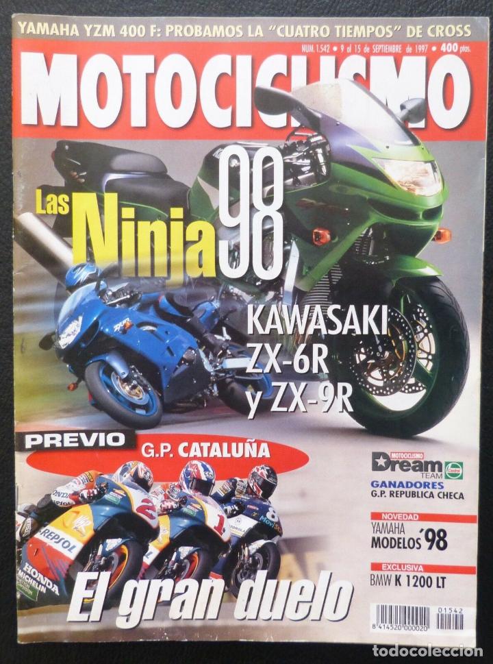 Voitures et Motocyclettes: REVISTA MOTOCICLISMO,A&Ntilde;O 1997,NUMERO 1542,La Ninja 98