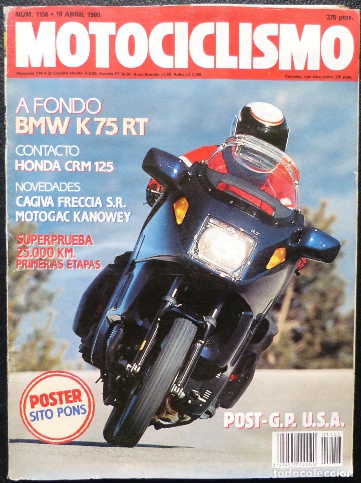 Voitures et Motocyclettes: REVISTA MOTOCICLISMO,A&Ntilde;O 1990,NUMERO 1156, A fondo,BMW K75RT