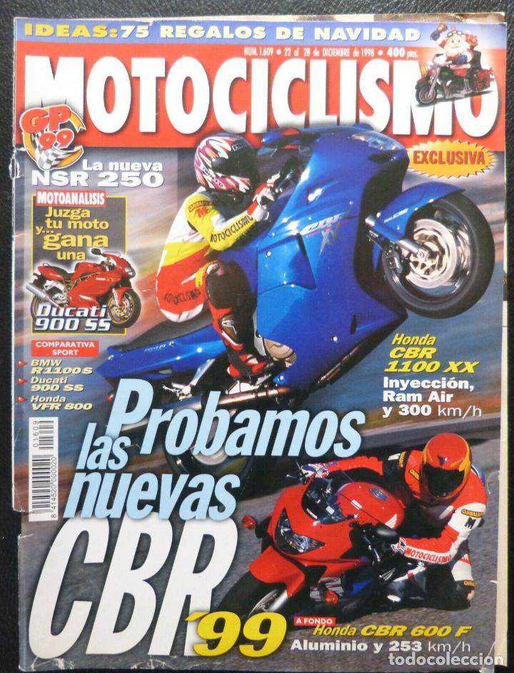 Autos und Motorr&auml;der: REVISTA MOTOCICLISMO,A&Ntilde;O 1998,NUMERO 1609, Probamos las nuevas CBR 99