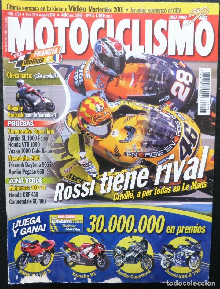 Voitures et Motocyclettes: REVISTA MOTOCICLISMO,A&Ntilde;O 2001,NUMERO 1734, Rossi tiene rival