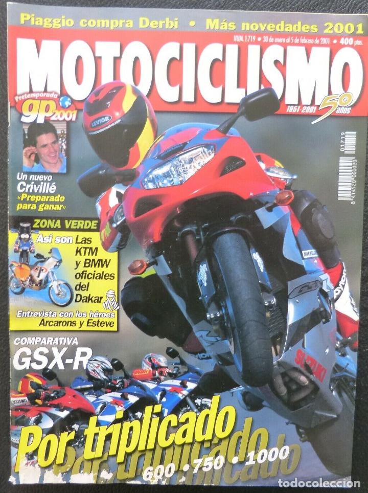 Autos und Motorr&auml;der: REVISTA MOTOCICLISMO,A&Ntilde;O 2001,NUMERO 1719, Comparativa GSX-R,Por triplicado