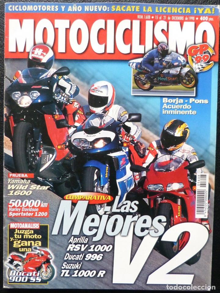 Autos und Motorr&auml;der: REVISTA MOTOCICLISMO,A&Ntilde;O 1998,NUMERO 1608, Las mejores V2