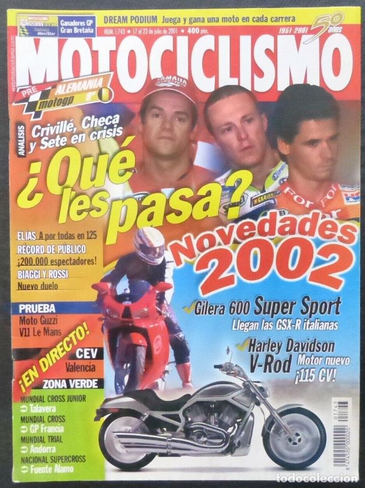 Autos und Motorr&auml;der: REVISTA MOTOCICLISMO,A&Ntilde;O 2001,NUMERO 1743, Criville,Checa y Sete en crisis