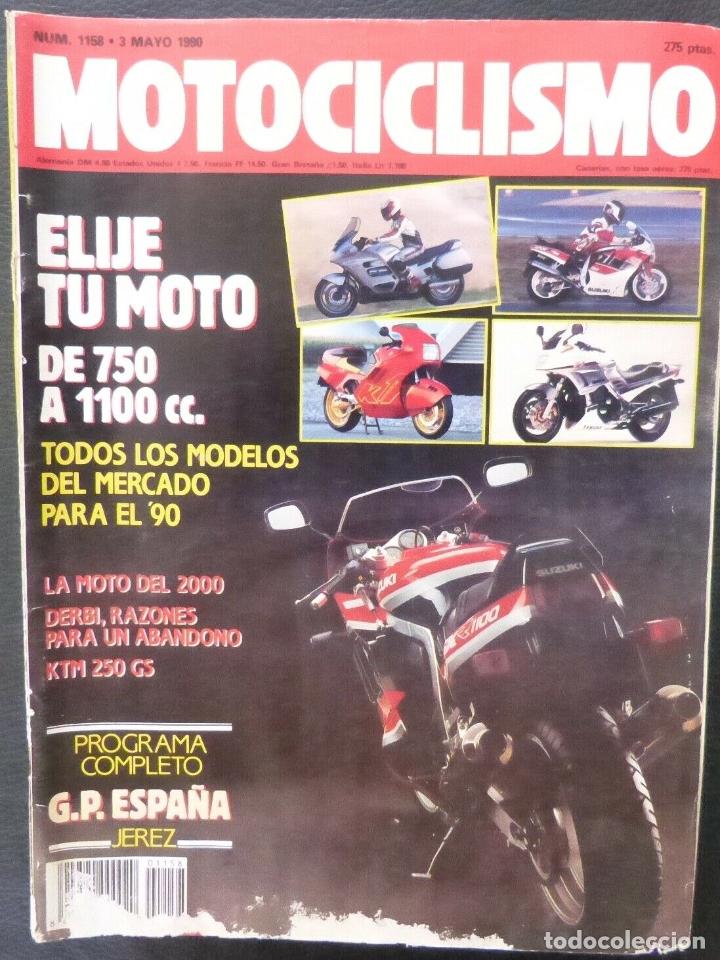 Cars and Motorcycles: REVISTA MOTOCICLISMO,A&Ntilde;O 1990,NUMERO 1158, Elije tu moto,de 750 a 1100 CC