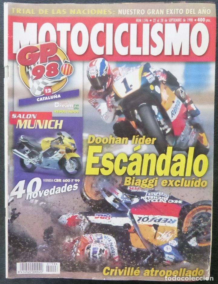 Cars and Motorcycles: REVISTA MOTOCICLISMO,A&Ntilde;O 1998,NUMERO 1596,Doohan lider Escandalo.