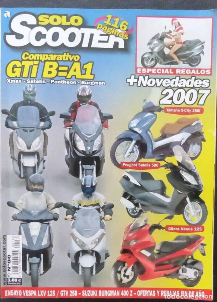 Voitures et Motocyclettes: REVISTA Solo Moto,Solo Scooter,NUMERO 88,Comparativo GTI B =A1