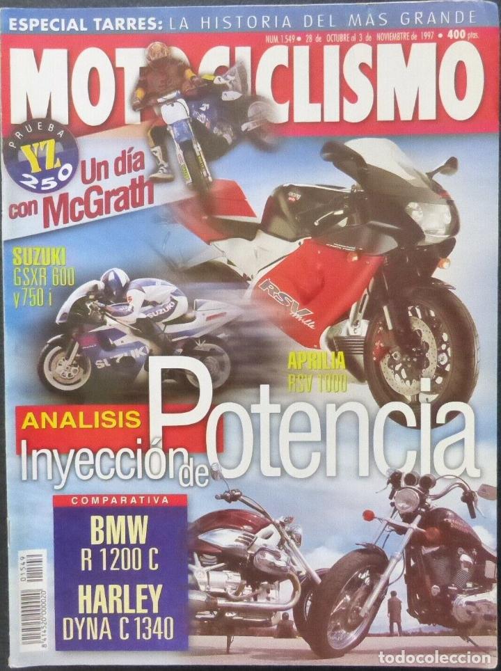 Autos und Motorr&auml;der: REVISTA MOTOCICLISMO,A&Ntilde;O 1997,NUMERO 1549, Aprilia RSV 1000.