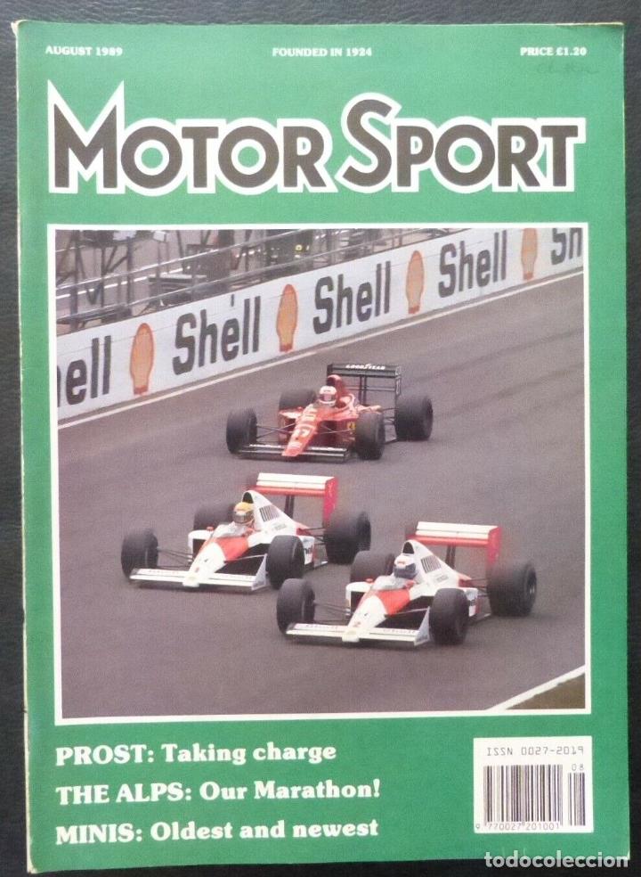 Cars and Motorcycles: Revista Motor Sport -Vol LXV-No.08-The Teesdale Publishing-1989-London,August