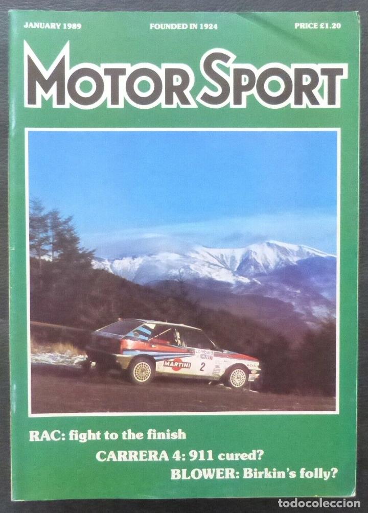 Cars and Motorcycles: Revista Motor Sport -Vol LXV-No.01-The Teesdale Publishing-January-1989-London