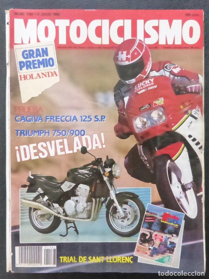 Cars and Motorcycles: REVISTA MOTOCICLISMO,A&Ntilde;O 1990,NUMERO 1167,Cagiva freccia 125 S.P.