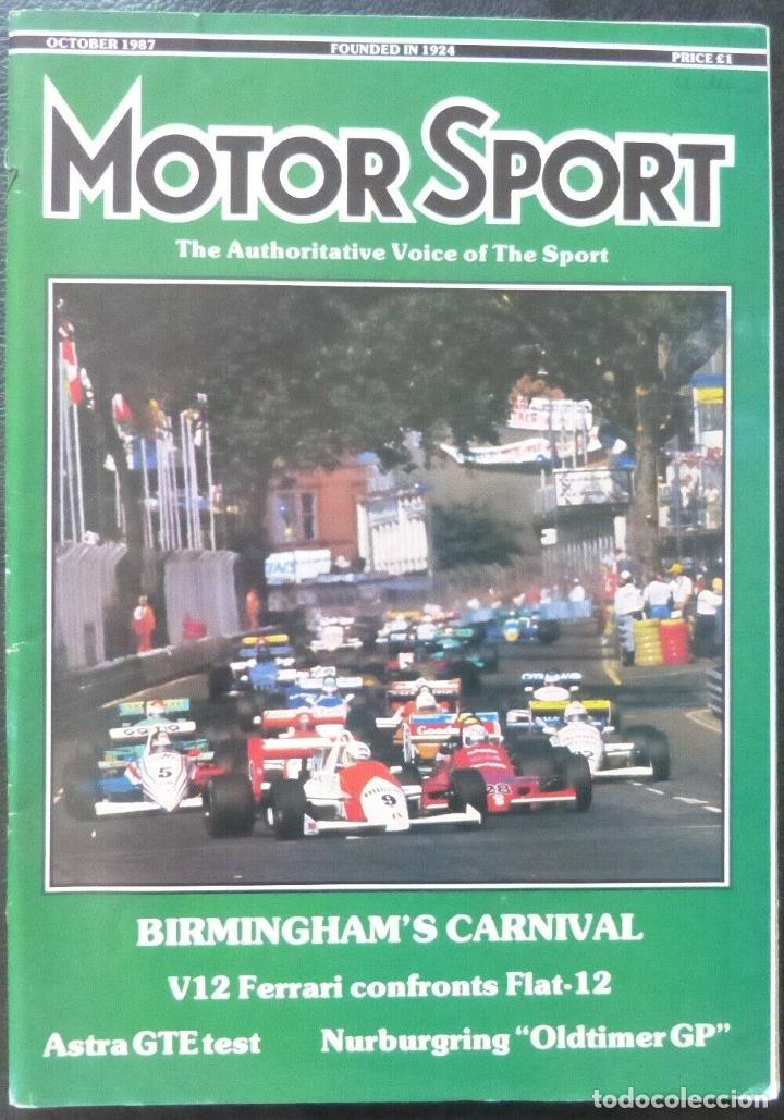 Cars and Motorcycles: Revista Motor Sport -Vol LXIII-No.10The Teesdale Publishing-1987-London,October