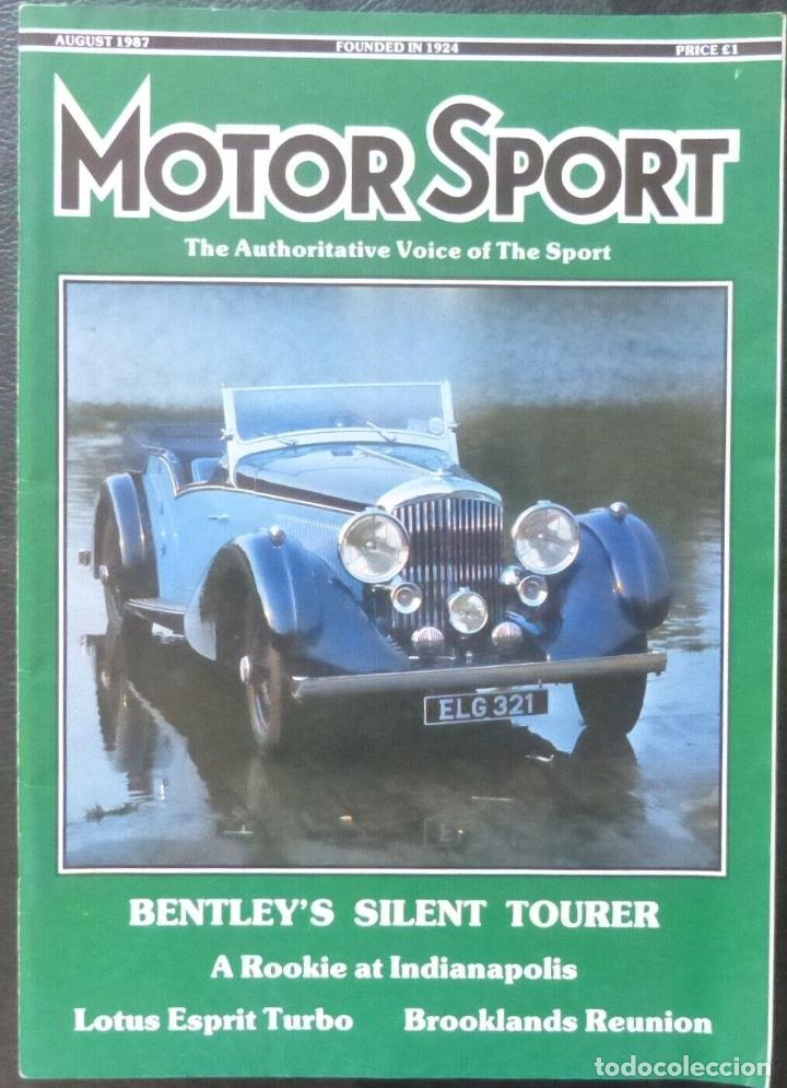 Cars and Motorcycles: Revista Motor Sport -Vol LXIII-No.08-The Teesdale Publishing-1987-London,August