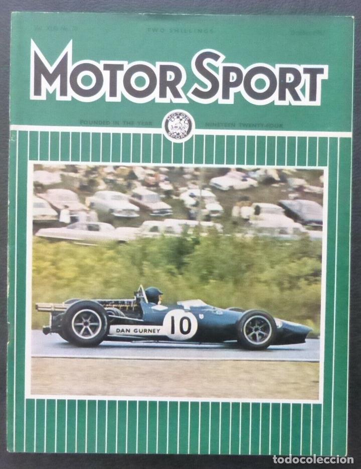 Cars and Motorcycles: Revista Motor Sport -Vol XLIII-No.10-1967-Octuber-The Teesdale Publishing-London