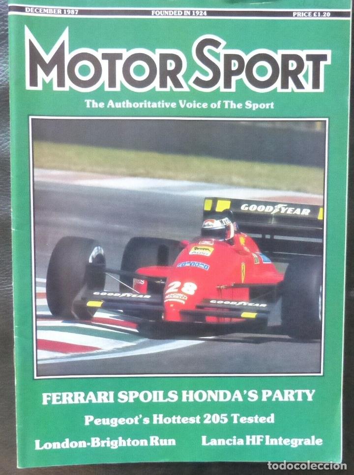 Voitures et Motocyclettes: Revista Motor Sport -Vol LXIII-No.12-The Teesdale Publishing-1987,December