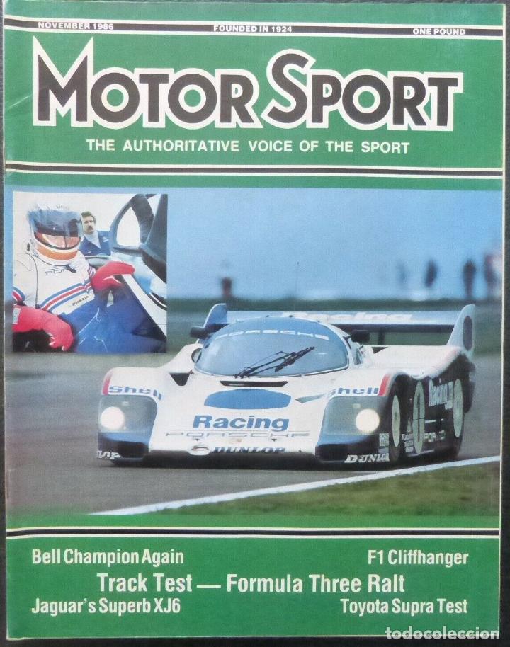Cars and Motorcycles: Revista Motor Sport -Vol LXII-No.11-November-1986-The Teesdale Publishing-London
