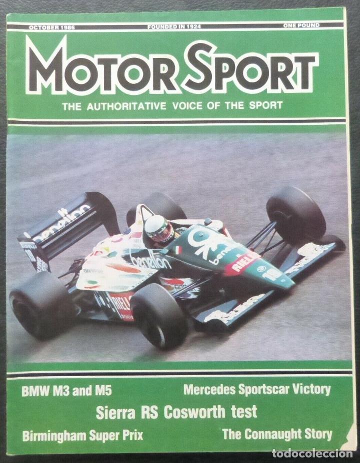 Voitures et Motocyclettes: Revista Motor Sport -Vol LXII-No.10-The Teesdale Publishing-1986-London,Octuber