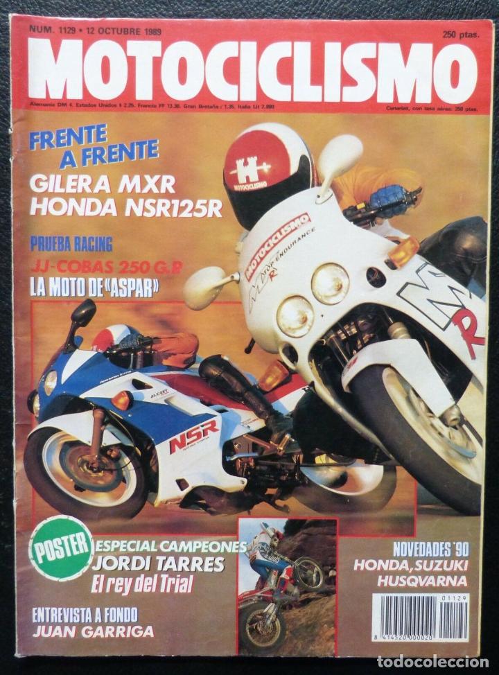 Cars and Motorcycles: REVISTA MOTOCICLISMO,A&Ntilde;O 1989,NUMERO 1129, Frente a frente,Gilera MXR-Honda NSR1
