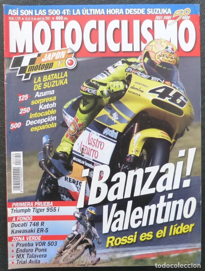 Cars and Motorcycles: REVISTA MOTOCICLISMO,A&Ntilde;O 2000,NUMERO 1729, &iexcl;Banzai! Valentino Rossi es el lider